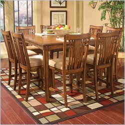 Standard Mission Hills Chestnut Brown Counter Table Dining Table Set