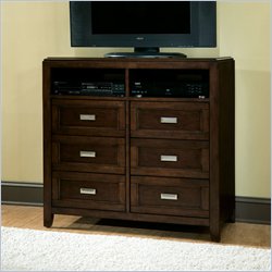 Standard City Gazebo II Chest and Entertainment Console in Dutch Chocolate Brown Finish