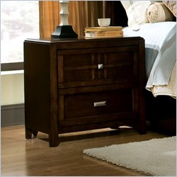 Standard City Gazebo II Nightstand in Dutch Chocolate Brown Finish