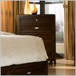  Standard City Gazebo II Single 5 Drawer Chest in Dutch Chocolate Brown Finish 