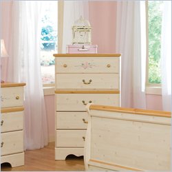 Standard Furniture Princess 5 Drawer Chest in White Wash