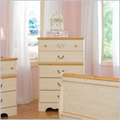 Standard Furniture Princess 5 Drawer Chest in White Wash