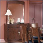 Standard Bay Heights Deep Brown Server and Mirror