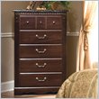 ADD TO YOUR SET: Standard Sorrento 5 Drawer Chest in Olympus Brown Finish