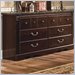 Standard Sorrento Drawer Double Dresser in Olympus Brown
