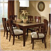 Standard Furniture Laguna Rectangle Leg Table in Dark Merlot Finish