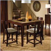 Standard Furniture Laguna Counter Height Table in Dark Merlot Finish