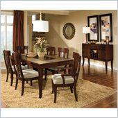 Standard Furniture Laguna 7 Piece Dining Set in Dark Merlot