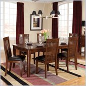 Standard Furniture Regency Rectangle Table with Leaf in Sienna Brown