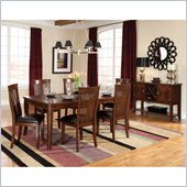 Standard Furniture Regency 7 Piece Dining Table Set in Sienna Brown