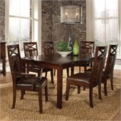 Standard Furniture Sonoma Rectangle Wood Dining Table in Warm Oak