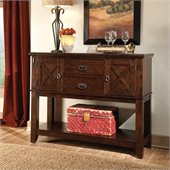 Standard Furniture Sonoma Sideboard in Warm Oak Finish