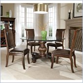 Standard Furniture Embassy Round Dining Table in Shiraz Cherry