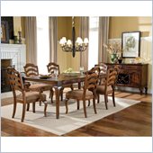 Standard Furniture Crossroad 7 Piece Dining Set in Rustic Brown