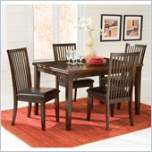 Standard Furniture Peyton Dining Table Set in Dark Merlot