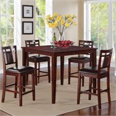 Standard Furniture Westlake Counter Height Dining Table Set in Golden Brown