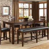 Standard Furniture Abaco Counter Height Table with Leaf in Tobacco Brown