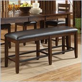 Standard Furniture Abaco Counter Height Bench in Tobacco Brown