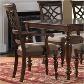 Standard Furniture Woodmont Arm Chair in Brown Cherry