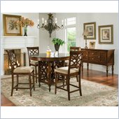 Standard Furniture Woodmont 5 Piece Dining Set in Brown Cherry