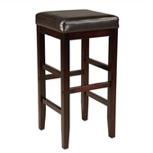 Standard Furniture Smart Stools Bar Height Square Brown Uplholstered
