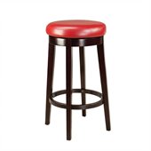 Standard Furniture Smart Stools Bar Height Round Red Uplholstered