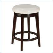 Standard Furniture Smart Stools Counter Height Round White Upholstered