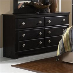 Standard Carlsbad Double Dresser in Dark Pecan