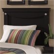 ADD TO YOUR SET: Standard Carlsbad Youth Panel Twin Headboard in Dark Pecan Finish