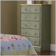 ADD TO YOUR SET: Standard Ponte Vedra 5 Drawer Chest in Seafoam Green Finish