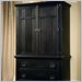 Standard Sonoma County Black TV Armoire In Rubbed Black Finish