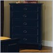 ADD TO YOUR SET: Standard Sonoma County Youth 5 Drawer Chest in Rubbed Black Finish