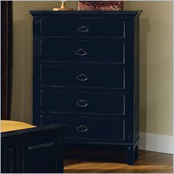 Standard Sonoma County Youth 5 Drawer Chest in Rubbed Black Finish