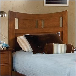 Standard Village Craft Platform Headboard in Dark Brown Finish