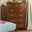 ADD TO YOUR SET: Standard Village Craft 5 Drawer Chest in Dark Brown Finish