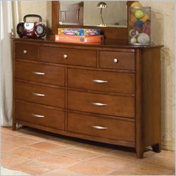 Standard Village Craft Double Dresser in Dark Brown
