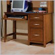 ADD TO YOUR SET: Standard Village Craft Wood Computer Desk in Dark Brown