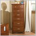 Standard Village Craft 6 Drawer Lingerie Chest in Dark Brown Finish