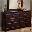 ADD TO YOUR SET: Standard City Crossing Cherry Double Dresser