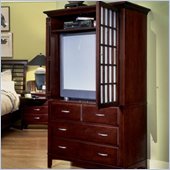 Standard Glasgow TV Armoire in Rich Cherry Finish