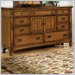 Standard Mission Hills Chestnut Brown Double Dresser