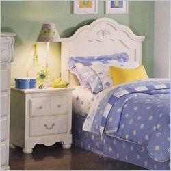 Standard Diana White Wash Panel Headboard 2 Piece Set