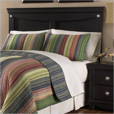 Standard Carlsbad Full / Queen Size Panel Headboard in Dark Pecan Finish