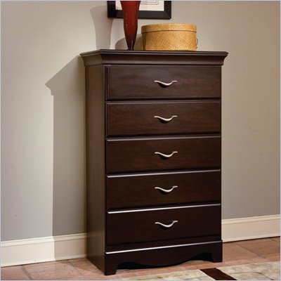 Standard City Crossing 5 Drawer Chest in Cherry Finish