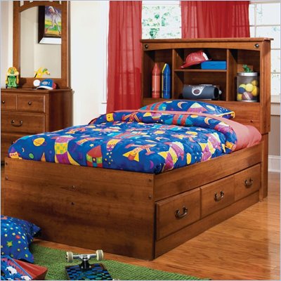 Cheap Kids Furniture Sets on Standard City Park Kids Captain S Bed 2 Piece Bedroom Set In Cherry