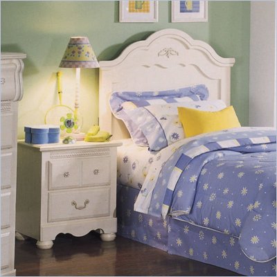 Standard Diana White Wash Panel Headboard 2 Piece Set
