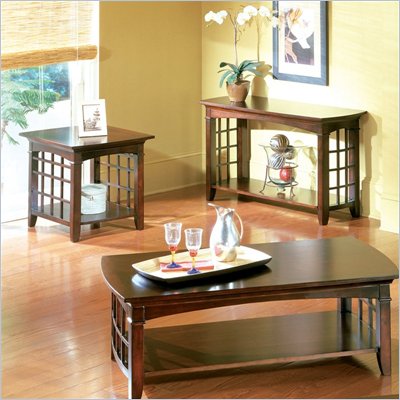 Standard Glasgow Cherry Cocktail Table and End Table Set