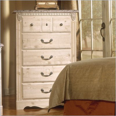 Standard Seville 5 Drawer Chest in Old Fashioned Finish