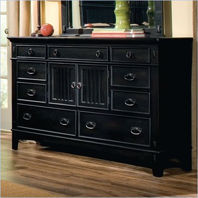 Standard Sonoma County Double Dresser In Rubbed Black Finish