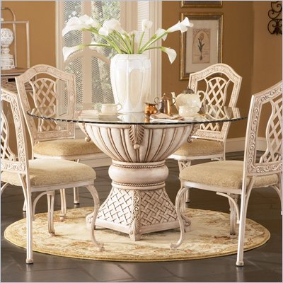 Standard Valencia Garden Round Table with Glass Top